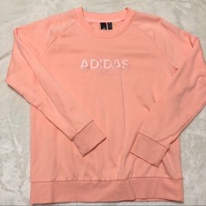 adidas pink oversized crewneck
